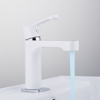 Смеситель для раковины Gappo G1002-8 белый/хром